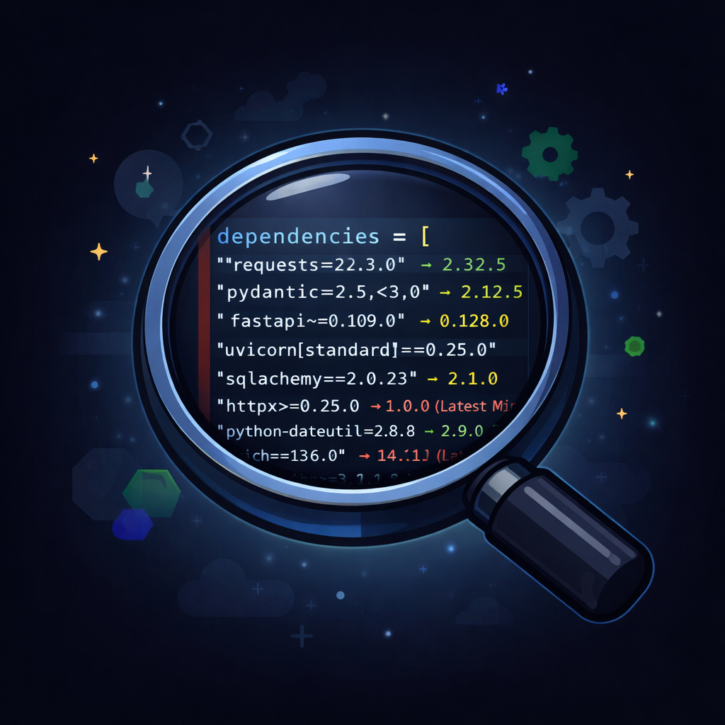 Dependency Lens for pyproject.toml